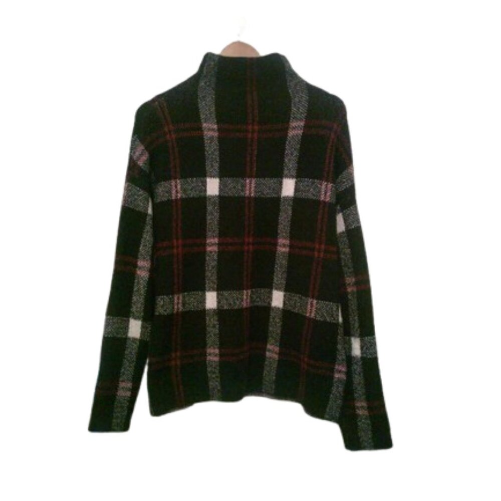 BUNDLE 3 for $24 Christian Siriano Plaid Print Turtleneck Sweater MD - Picture 3 of 8